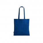 Tote bag con manici lunghi in rPET e cotone riciclato da 140 g/m² color blu reale