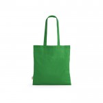 Tote bag con manici lunghi in rPET e cotone riciclato da 140 g/m² color verde chiaro 