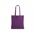 Tote bag con manici lunghi in rPET e cotone riciclato da 140 g/m² color viola