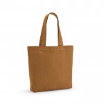 Tote bag con manici lunghi in cotone riciclato ed rPET da 180 g/m² color marrone