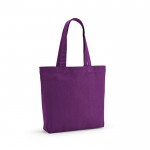 Tote bag con manici lunghi in cotone riciclato ed rPET da 180 g/m² color viola