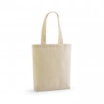 Tote bag in cotone riciclato ed rPET con manici lunghi 220 g/m² color naturale