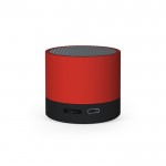 Speaker portatile in abs riciclato con batteria al litio da 300 mAh color rosso