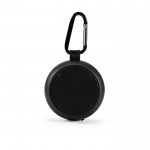 Altoparlante wireless con griglia personalizzabile e moschettone 5W color nero