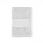 Asciugamano da bagno 90 x 150cm in cotone riciclato e cotone 370 g/m² color bianco