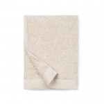 Asciugamano in cotone e tencel 70 x 140 cm color beige