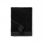 Asciugamano in cotone e tencel 70 x 140 cm color nero