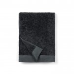 Asciugamano in cotone e tencel 70 x 140 cm color grigio scuro