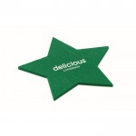 Sottobicchieri con logo a forma di stella colore verde vista principale