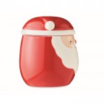 Tazza in ceramica natalizia personalizzabile color rosso quarta vista