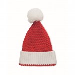 Cappello da Babbo Natale personalizzato con pompon in morbido acrilico color rosso