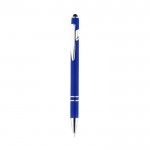 Penna con finitura in gomma color blu