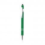 Penna con finitura in gomma color verde