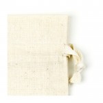 Sacchetto personalizzato di cotone da 180g/m² color beige prima vista