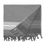 Grandi asciugamani personalizzati color grigio