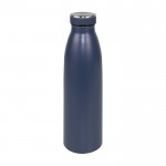Bottiglia termica con logo color blu