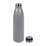 Bottiglia termica con logo color grigio prima vista