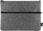 Borsa portadocumenti in feltro di poliestere RPET da 330g/m² color grigio seconda vista
