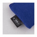 Portamonete in feltro RPET da 350g/m² con cerniera abbinata color blu prima vista