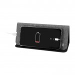 Tappetino mouse pieghevole in RPET con caricatore wireless 10W color grigio sesta vista