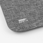 Tappetino mouse pieghevole in RPET con caricatore wireless 10W color grigio vista dettaglio 3