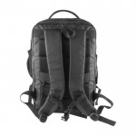 Zaino in PU 600D impermeabile per viaggiare con tasca pc 15” color nero vista dettaglio 4