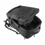 Zaino in PU 600D impermeabile per viaggiare con tasca pc 15” color nero quarta vista