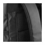 Zaino in PU 600D impermeabile per viaggiare con tasca pc 15” color nero quinta vista