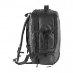 Zaino in PU 600D impermeabile per viaggiare con tasca pc 15” color nero vista dettaglio