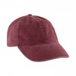 Cappellino casual in 100% cotone con effetto lavato da 260 g/m² color rosso prima vista