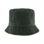 Cappello da pescatore casual in cotone con effetto lavato 260 g/m² color verde prima vista