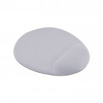Tappetino per mouse dalla forma ovale con cuscinetto ergonomico color bianco seconda vista