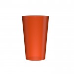 Bicchieri di plastica con logo color arancione