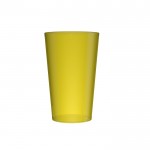 Bicchieri di plastica con logo color giallo