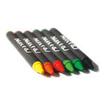 Scatola di 6 pastelli a cera colorati personalizzata colore multicolore