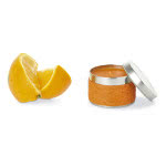 Candele corporative aromatiche colore arancione per pubblicità