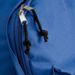Zaino personalizzato con tasca esterna colore blu mare per impresa