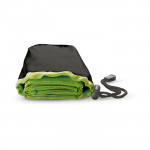 Asciugamani pubblicitari in borse di nylon colore verde per pubblicità