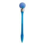 Penna pubblicitaria colorata con lampadina colore azzurro