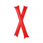 Bastoni gonfiabili personalizzati con logo colore rosso per impresa