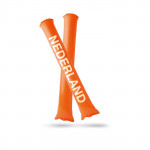 Bastoni gonfiabili personalizzati con logo colore arancione originale