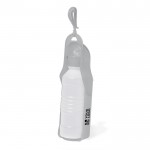 Bottiglietta da 250 ml con ciotola per animali domestici in plastica vista area di stampa