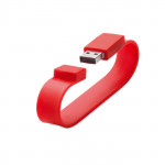 braccialetti usb personalizzati da pubblicità colore rosso per pubblicità