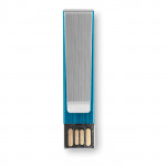 memoria usb personalizzata con clip colore azzurro