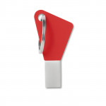 chiavetta usb in silicone personalizzata con logo colore rosso per impresa