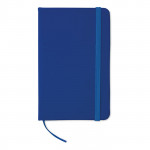 Taccuino tascabile con pagine a righe colore azzurro