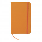 Taccuino tascabile con pagine a righe colore arancione