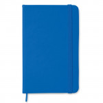 Taccuino tascabile con pagine a righe colore blu mare