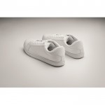 Scarpe da ginnastica bianche con suola in gomma numero 38 color bianco quarta vista fotografica