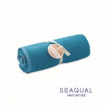 Asciugamano mare SEAQUAL® materiali riciclati 500 g/m² 70x140 cm color turchese
